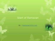 Ramazan Around the World 2014