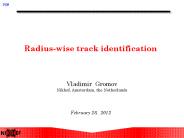 Radius-wise track identification