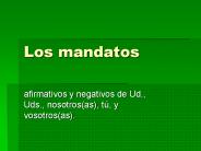 Los mandatos
