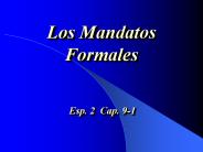 Los Mandatos Formales