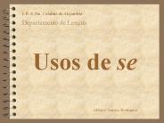 Usos de se