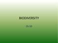 BIODIVERSITY PowerPoint PPT Presentation