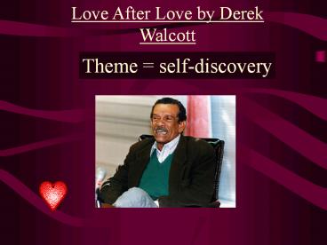 Love After Love by Derek Walcott
