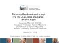 Reducing Readmissions through The Re-Engineered Discharge  PowerPoint PPT Presentation