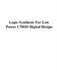 Logic Synthesis For Low Power CMOS Digital Design PowerPoint PPT Presentation