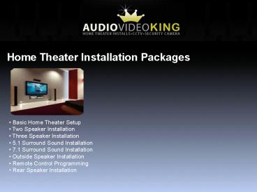Home Theater Installer