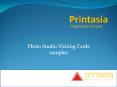 Photo studio recommends for Visiting cards | Printasia.in PowerPoint PPT Presentation