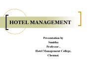 Hotel Management
