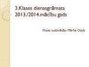3. klases dienasgrāmata