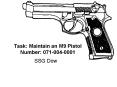 Task: Maintain an M9 Pistol Number: 071-004-0001 PowerPoint PPT Presentation