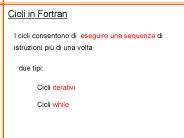 Cicli in Fortran
