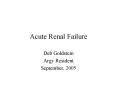 Acute Renal Failure PowerPoint PPT Presentation
