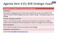 Agenda Item 4 (ii): BSR Strategic Goals PowerPoint PPT Presentation