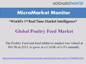 Global Poultry Feed Market