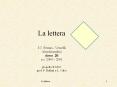 La lettera     I.C. Ferrari - Vercelli (Scuola media)  classe 2B a.s. 2000  PowerPoint PPT Presentation