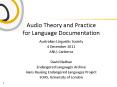 Australian Linguistic Society PowerPoint PPT Presentation