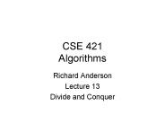 CSE 421 Algorithms