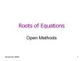 Roots of Equations PowerPoint PPT Presentation