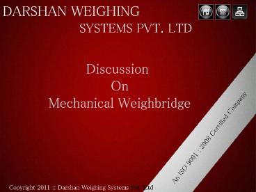 Mechanical weighbridge manufacturer