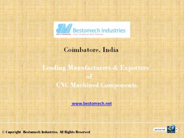 CNC Machined Components Manufacturers