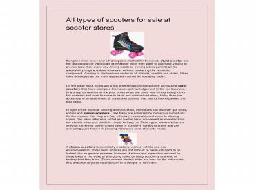 Scooter,Scooter Accessories, Stunt scooter