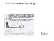 9.00 Introduction to Psychology