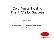 Cold Fusion Hosting The 5 