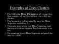 Examples of Open Clusters PowerPoint PPT Presentation