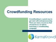 Crowdfunding Resources that Every Crowdfunder Should Know