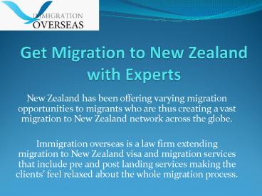 Get Migration to New Zealand with Experts