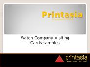 Watch Company Business Card Samples | Printasia