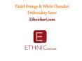 Pastel Orange & White Chanderi Embroidery Saree PowerPoint PPT Presentation