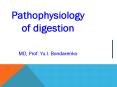 Pathophysiology of digestion PowerPoint PPT Presentation