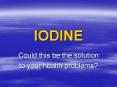 IODINE PowerPoint PPT Presentation