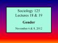 Sociology 125 PowerPoint PPT Presentation