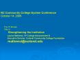 NC Community College System Conference PowerPoint PPT Presentation