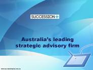 Succession Plus - Australia’s leading strategic advisory firm