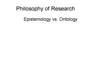 Philosophy of Research