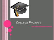 College Prompts