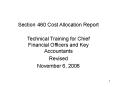 Section 460 Cost Allocation Report PowerPoint PPT Presentation