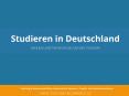 Studieren in Deutschland: Zahlen und Fakten rund um das Studium PowerPoint PPT Presentation