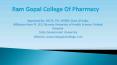 B. Pharma & M. Pharma Colleges in Delhi, India PowerPoint PPT Presentation