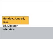 Joseph Hundeby Ed Director Interview