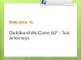PPT of All type of Tax Issues with Goldburd McCone LLP PowerPoint PPT Presentation