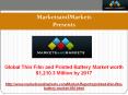 Thin Film and Printed Battery Market Trends and Global Forecasts to 2018. PowerPoint PPT Presentation