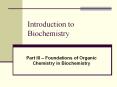 Introduction to Biochemistry I PowerPoint PPT Presentation