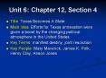Unit 6: Chapter 12, Section 4 PowerPoint PPT Presentation