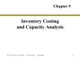Inventory Costing and Capacity Analysis PowerPoint PPT Presentation