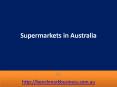 Supermarkets in Australia