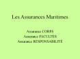 Les Assurances Maritimes PowerPoint PPT Presentation